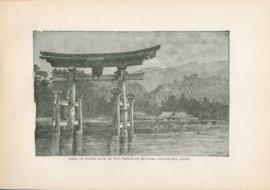 Toril Or Water Gate To The Temple Of Miyajima Inland Sea Japan
